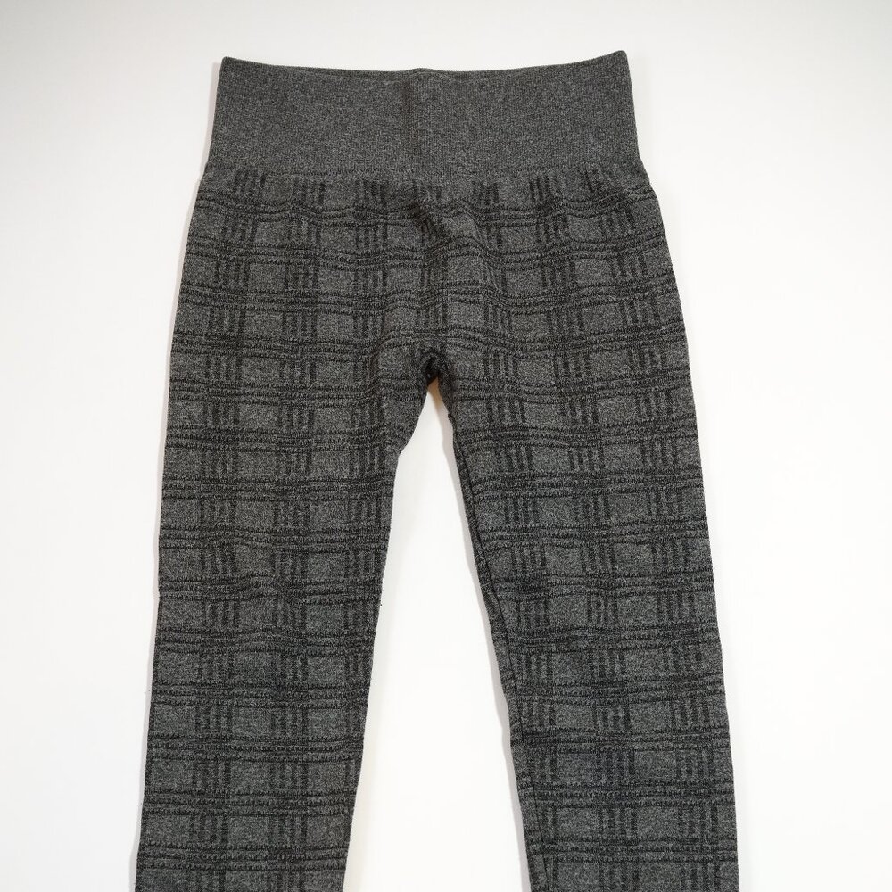 Fleece Leggings Size S Pre-Owned Black Grey